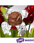 Madelaine Red Foiled Milk Chocolate Roses Bouquet: 12-Piece Florist Box
