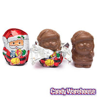 Madelaine Santa Claus Foiled 1-Ounce Semi-Solid Chocolates: 24-Piece Display - Candy Warehouse