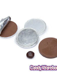 Madelaine Silver Foiled Milk Chocolate Coins - Blank: 5LB Bag