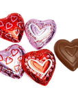 Madelaine Valentine Foiled Large Milk Chocolate Hearts: 60-Piece Box