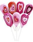 Madelaine Valentine Foiled Milk Chocolate Lollipops: 36-Piece Display