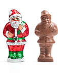Madelaine Foiled 6-Ounce Solid Milk Chocolate Santas: 12-Piece Display