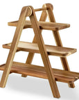 Acacia Wood 3 Tier Serving Tray