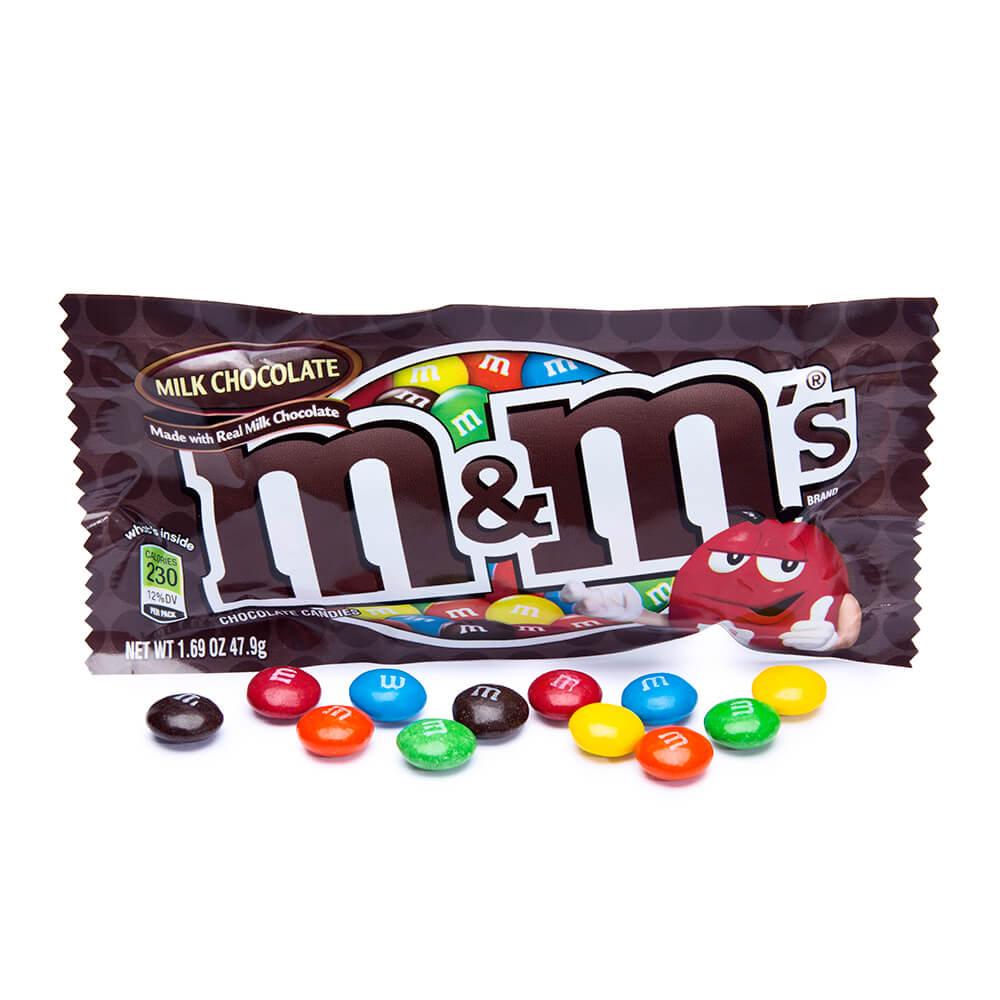 M&M's Candy Packs - Milk Chocolate: 48-Piece Box