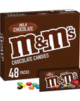 M&M's Candy Packs - Milk Chocolate: 48-Piece Box