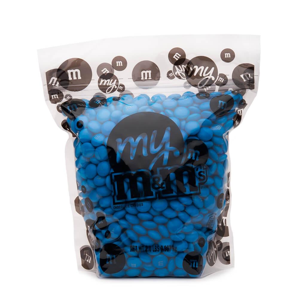 M&M's Milk Chocolate Candy - Blue: 2LB Bag - Candy Warehouse