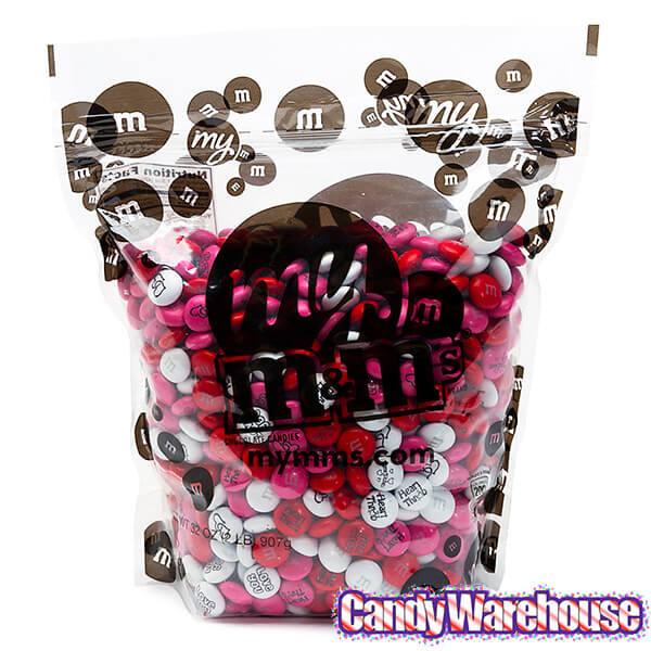 M&M's Milk Chocolate Candy - Love and Kisses: 2LB Bag - Candy Warehouse