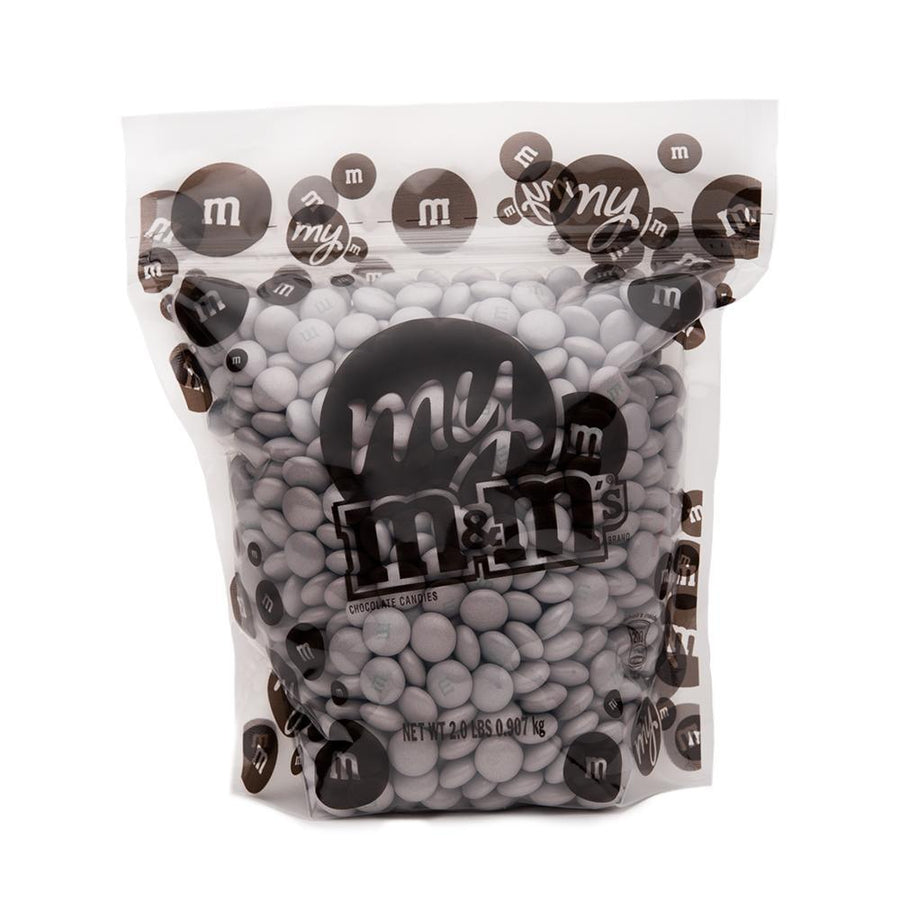 M&M's Milk Chocolate Candy - Platinum Shimmer: 2LB Bag - Candy Warehouse