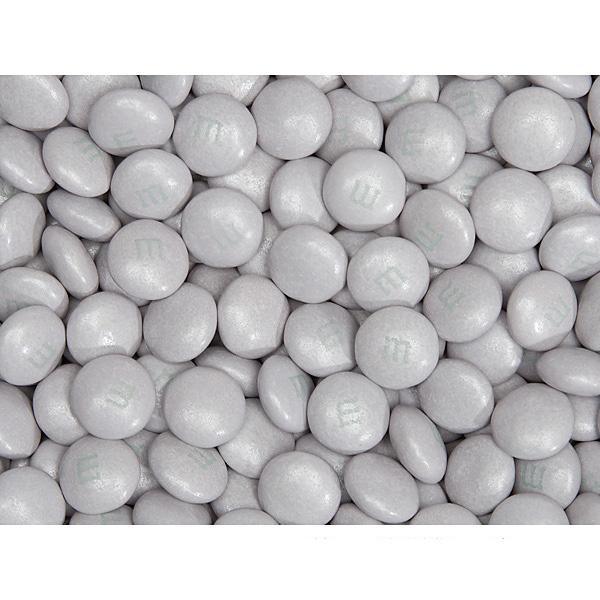 M&M's Milk Chocolate Candy - Platinum Shimmer: 6LB Case - Candy Warehouse