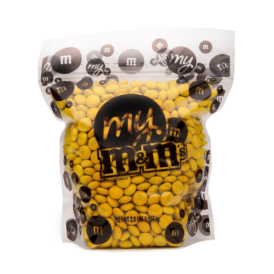 M&M's Milk Chocolate Candy - Yellow: 2LB Bag - Candy Warehouse