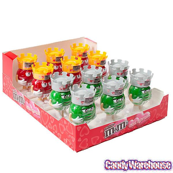 M&M's Minis Candy Filled Valentine Figurines: 12-Piece Display - Candy Warehouse