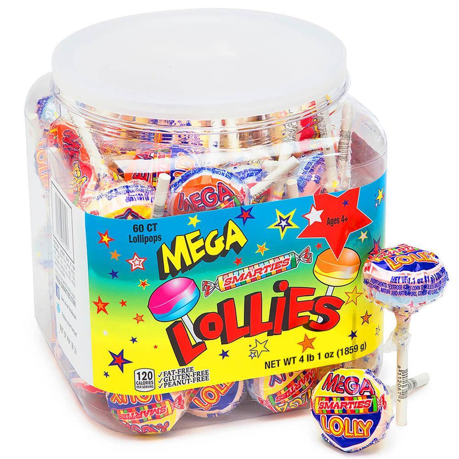 Mega Double Lollies: 60-Piece Tub - Candy Warehouse