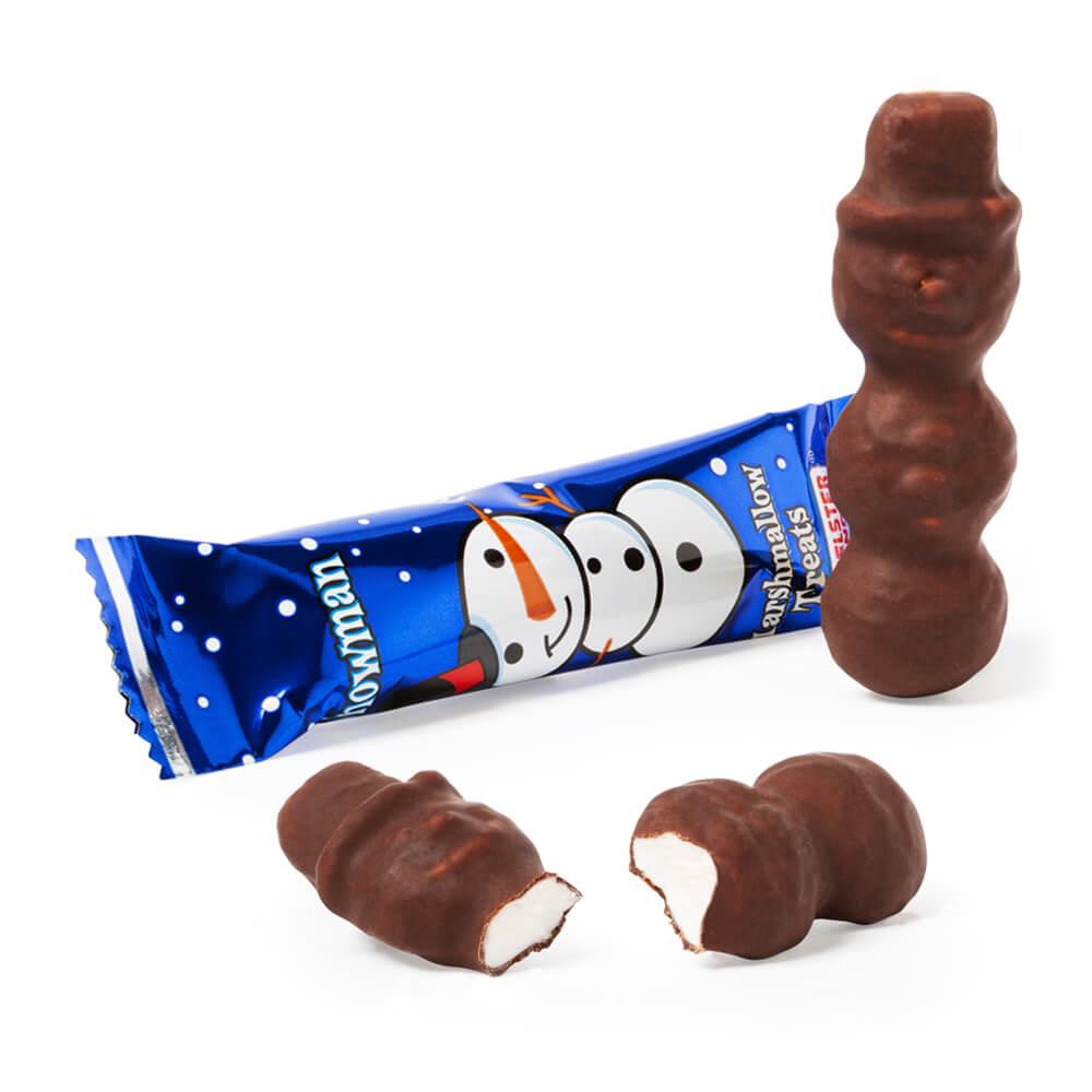 Melster Candies Chocolatey Covered Marshmallow Snowmen 5Piece Box Candy Warehouse