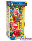Metal 2-Foot Spiral Gumball Machine with Gumballs