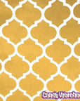 Metallic Gold Casablanca Pattern Candy Bags: 25-Piece Pack