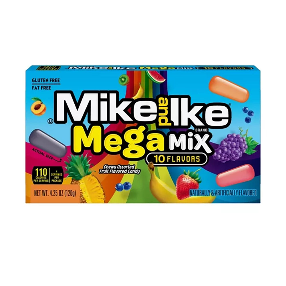 Mike and Ike Mega Mix Candy 4.25-Ounce Packs: 12-Piece Box