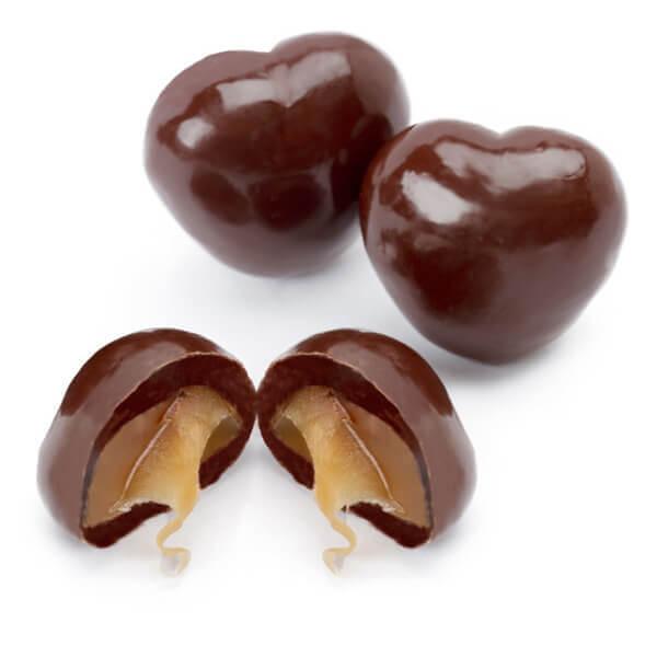 Milk Chocolate Covered Caramel Hearts Candy: 2LB Bag - Candy Warehouse