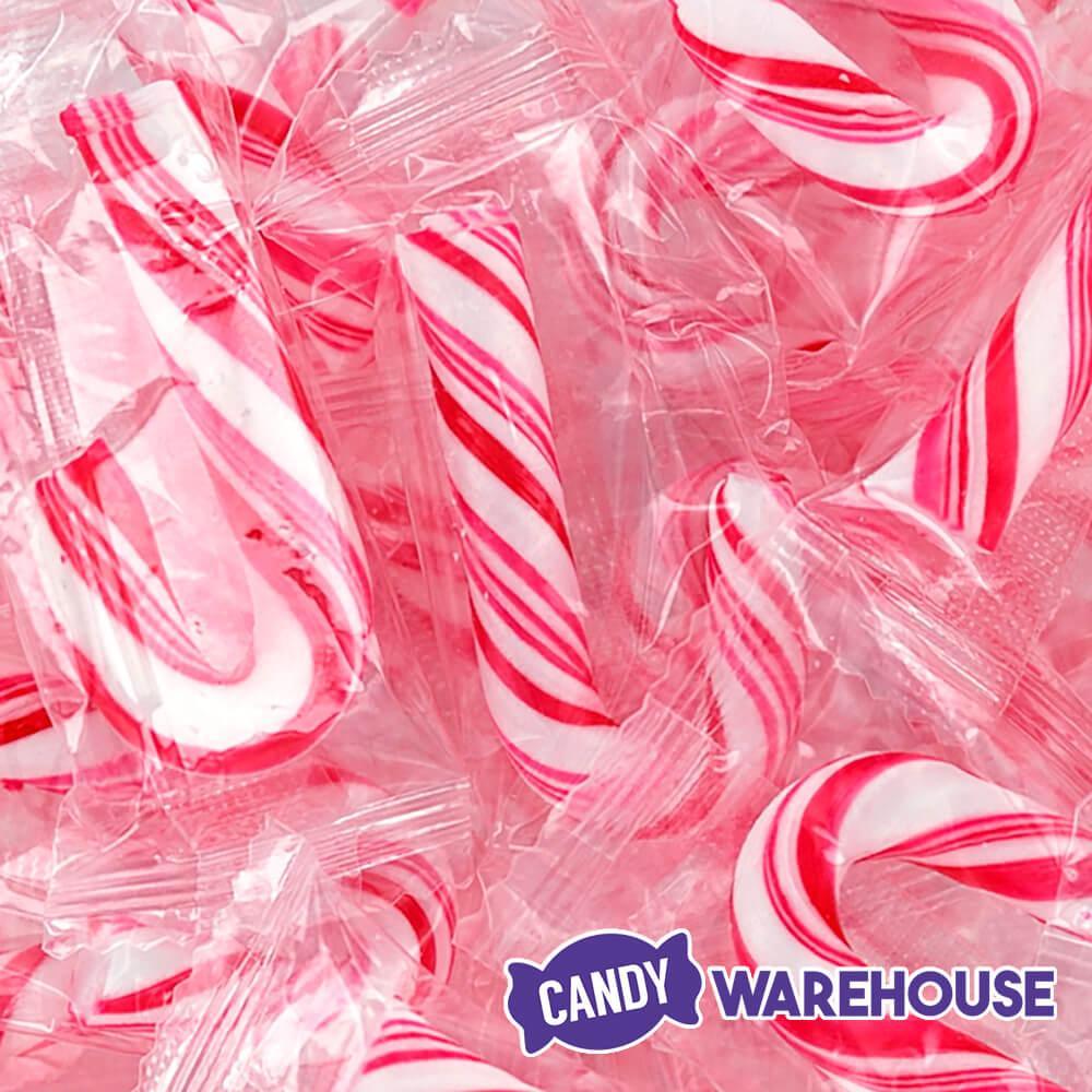 Mini Candy Canes - Red and White: 45-Piece Jar - Candy Warehouse