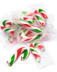 Mini Candy Canes - Red, Green, and White: 100-Piece Tub