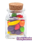 Mini Glass Favor Jars - 1.75-Ounce Square Jar with Cork Stopper: 12-Piece Set