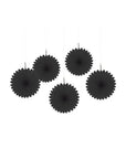 Mini Hanging Fans - Jet Black: 5-Piece Pack