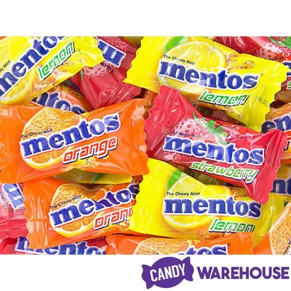 Mini Mentos Fruit Candy Single Packs: 1LB Bag – Candy Warehouse