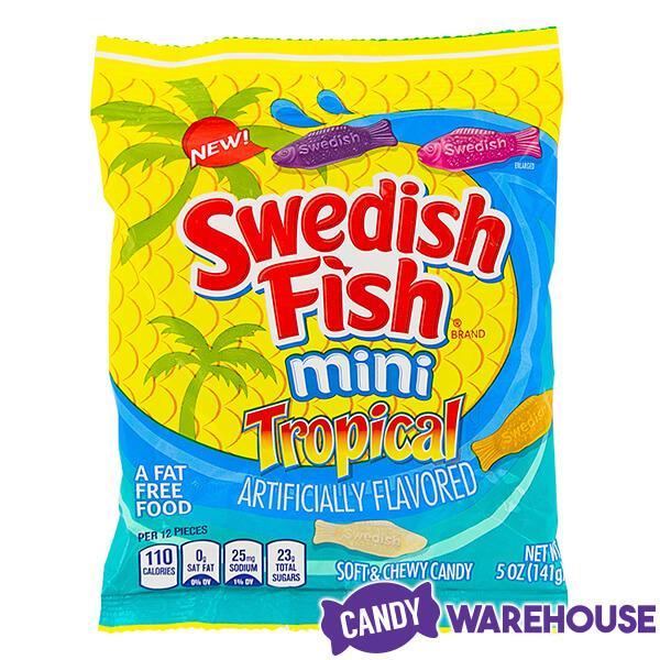 Mini Swedish Fish Candy - Tropical: 3.75LB Box