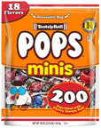 Mini Tootsie Pops: 200-Piece Bag