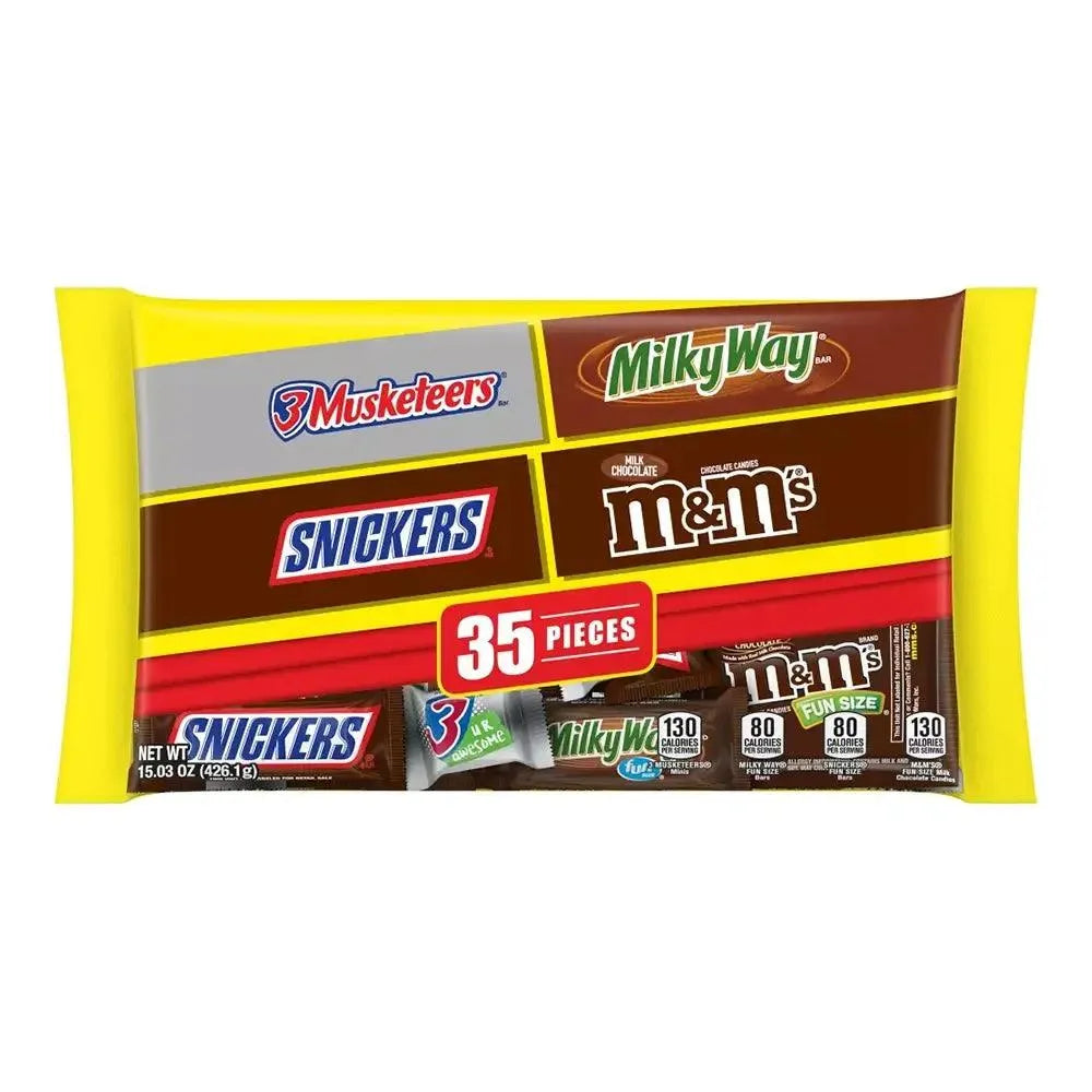M&MMars Fun Size Chocolate Candy Assortment 35Piece Bag Candy