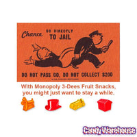 Monopoly 3-Dees Fruit Snack Packs: 10-Piece Bag - Candy Warehouse