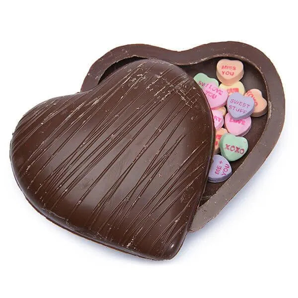 Necco Sweethearts Hollow Milk Chocolate Heart with Classic Candy