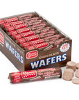 Necco Wafers Candy Rolls - Chocolate Flavor: 24-Piece Box