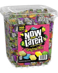 Now and Later Classic Fruit Chews Mini Bars: 150-Piece Tub
