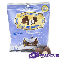 Old Fashioned Chocolate Creme Drops 7.5-Ounce Bags: 12-Piece Box - Candy Warehouse