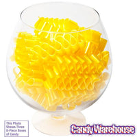 Old Fashioned Thin Ribbon Candy - Yellow: 8-Piece Box - Candy Warehouse