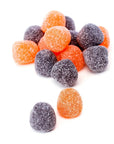 Orange and Black Mini Spiced Gumdrops Candy: 16-Ounce Tub