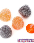 Orange and Black Mini Spiced Gumdrops Candy: 16-Ounce Tub