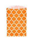 Orange Casablanca Pattern Candy Bags: 25-Piece Pack