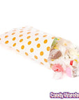 Orange Polka Dot Candy Bags: 25-Piece Pack