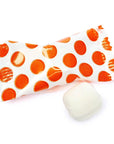 Orange Polka Dots Wrapped Butter Mint Creams: 300-Piece Case