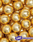 Palmer Foiled Caramel Filled Chocolate Candy Balls - Gold: 5LB Bag