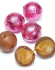 Palmer Foiled Caramel Filled Chocolate Candy Balls - Hot Pink: 5LB Bag