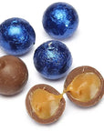 Palmer Foiled Caramel Filled Chocolate Candy Balls - Royal Blue: 5LB Bag
