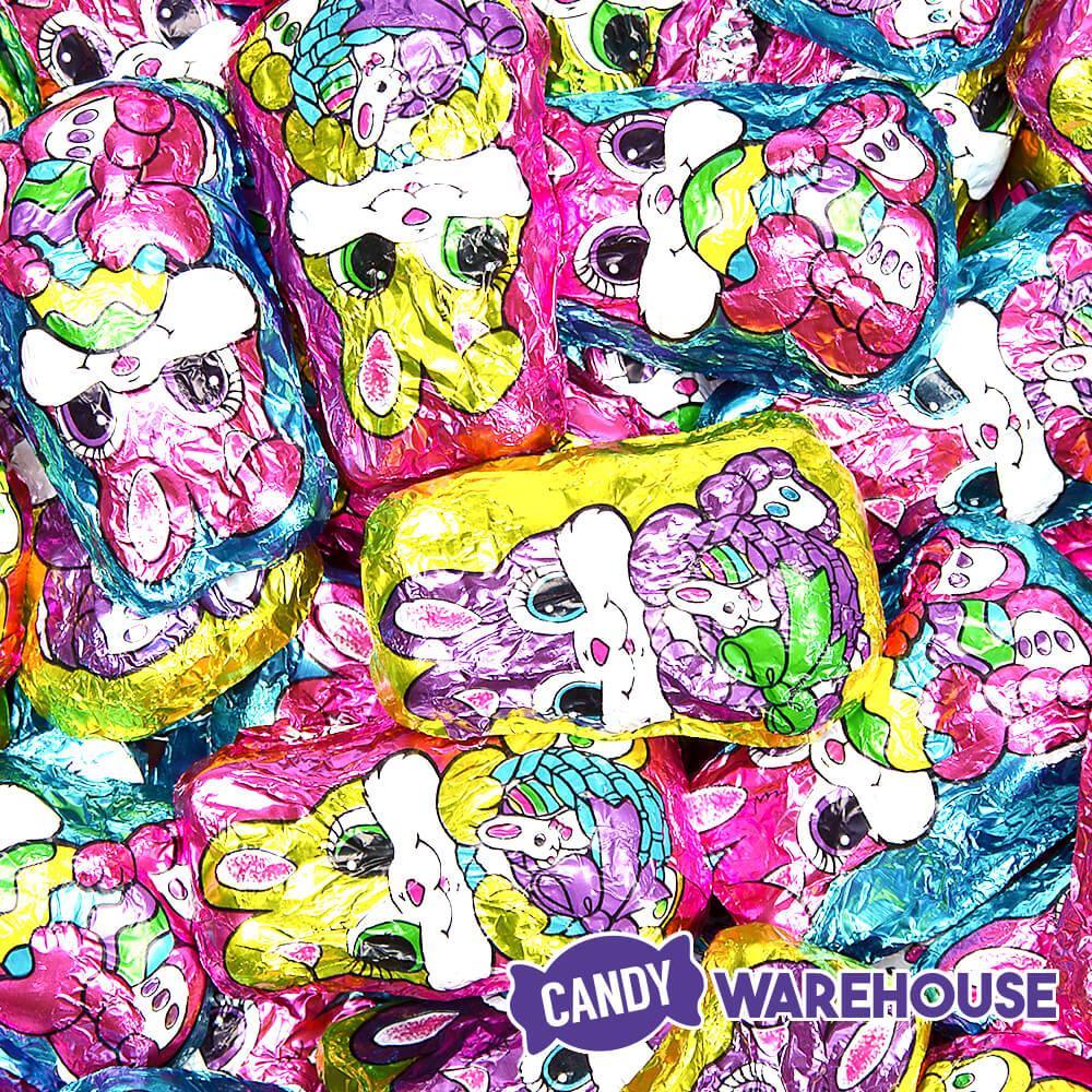 Palmer Foiled Chocolate Bunnies Easter Candy: 4LB Bag - Candy Warehouse