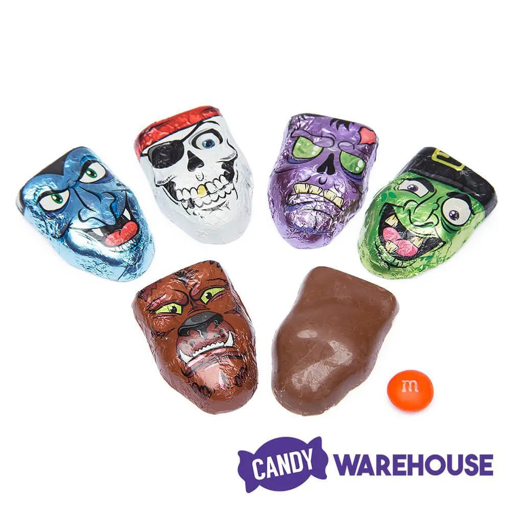 Palmer Foiled Chocolate Monster Heads: 12LB Bag – Candy Warehouse