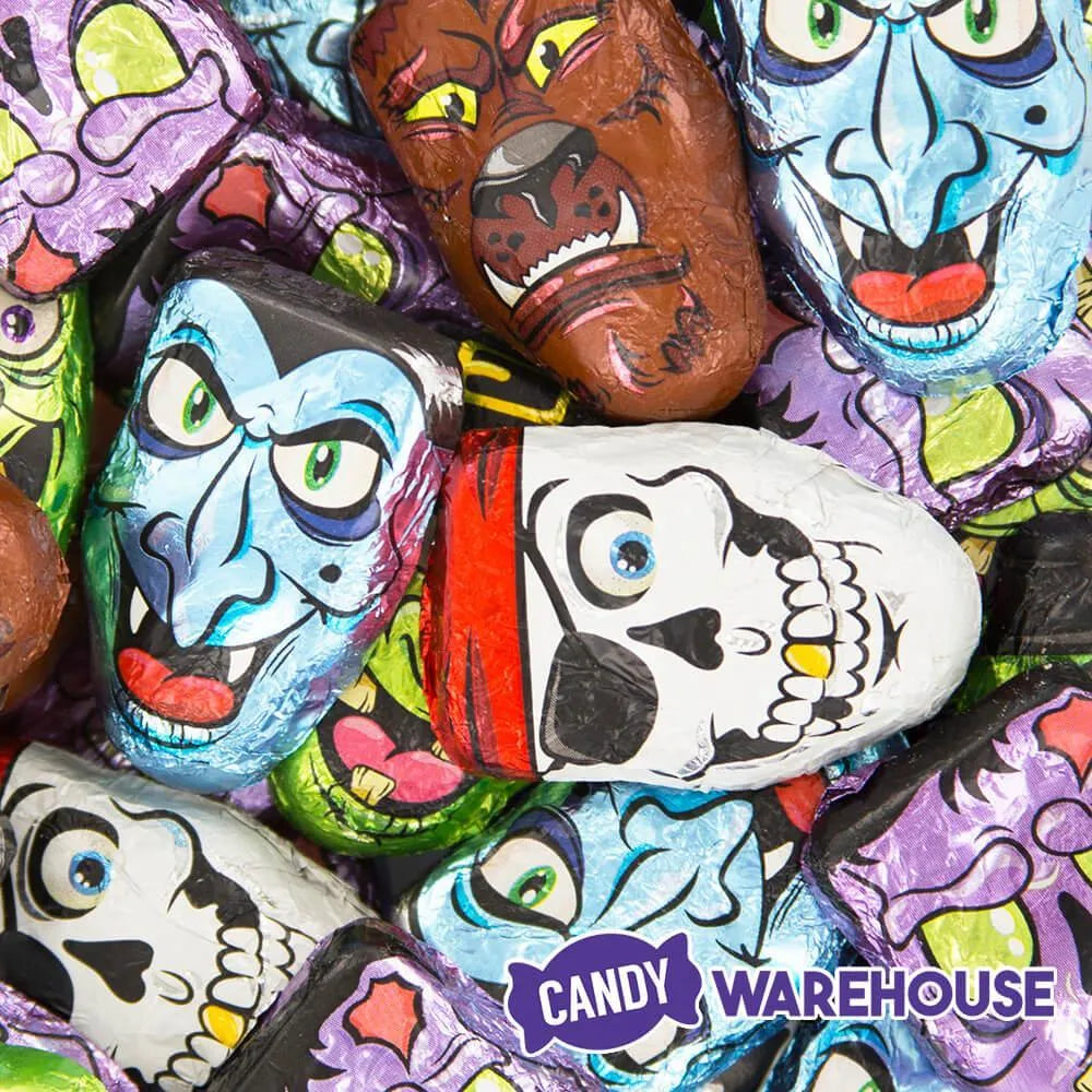 Palmer Foiled Chocolate Monster Heads: 12LB Bag – Candy Warehouse