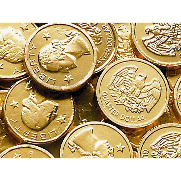 Chocolate Gold Coins - US Quarter - Bulk