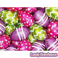Palmer Foiled Hollow Chocolate Easter Eggs: 4LB Bag - Candy Warehouse