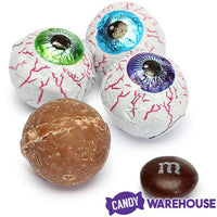 Palmer Googly Eyes Foiled Double Crisp Chocolate Eyeballs: 2LB Bag - Candy Warehouse