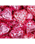 Palmer Pink Foiled Fudge Filled Chocolate Hearts: 4LB Bag